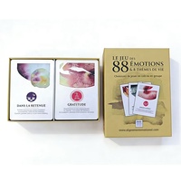 Boîte personnalisée avec couvercle et fond pour jeu de cartes de tarot, logo et design professionnels acceptés, cartes d'oracle personnalisées CMYK avec ruban