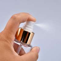 Emballage cosmétique, flacons pulvérisateurs en plastique PET transparent de 50 ml, 60 ml, 100 ml, 120 ml, 150 ml, 200 ml, 250 ml, 500 ml avec pulvérisateur fin à brume dorée