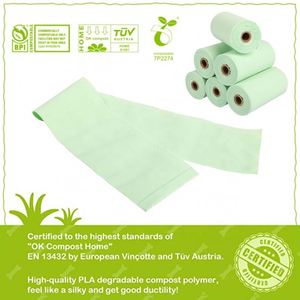 Sacs à déjections canines biodégradables à 100 %, marque privée, pour animaux de compagnie, compostables - Product Image 3
