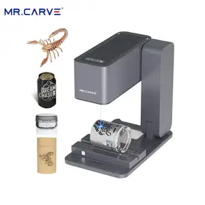 DAJA Mr Carve C1 Mini Foldable Laser Engraver 15W Blue Laser Marking Machine BT Connection Cutter For DIY Gift Wood Paper Card