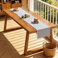 Table à manger carrée en chêne moderne, très vendue, mobilier de luxe pour la maison, design nordique style café
