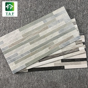 Carreaux de mur extérieurs <span class=keywords><strong>en</strong></span> céramique pour façade de maison, design <span class=keywords><strong>gris</strong></span> peint, carreaux de mur rustiques pour extérieur, design traversant - Product Image 6