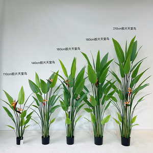 <span class=keywords><strong>Planta</strong></span> de hoja verde grande, plantas de <span class=keywords><strong>Canna</strong></span> artificiales, palmera artificial para habitación interior, hogar, Hotel, plantas bonsái decorativas - Product Image 3