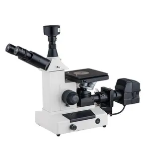100X-1800X XJX-4XC กล้องจุลทรรศน์อุตสาหกรรมโลหะแบบสามตาคว่ำเครื่องประดับโลหะ