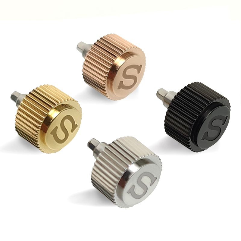 Корона для часов из нержавеющей стали для SKX007 009, запчасти для NH35 NH36 6R15