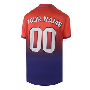 Maillots de baseball et softball américains personnalisés en sublimation pour équipes, uniformes en maille unie, vente en gros OEM - Product Image 4