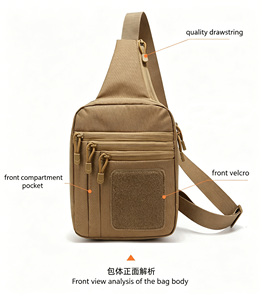 <span class=keywords><strong>Sac</strong></span> à dos de randonnée multi-styles, <span class=keywords><strong>sac</strong></span> de poitrine tactique frontal, <span class=keywords><strong>sac</strong></span> de chasse à bandoulière unique, avec logo personnalisé - Product Image 2