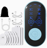 8 Patchs de Massage TENS Rechargeables pour Soulager la Douleur Corporelle, Appareil Portable de Thérapie TENS pour Soulager les Douleurs Menstruelles