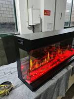 Cheminée électrique 3D avec son de crépitement simulé, nouveau design, insert de foyer LCD trois faces, installation, télécommande