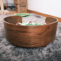 Lit pour animaux de compagnie en bois écologique, style classique moderne, OEM ODM, pour chats et petits chiens, durable, en mousse à mémoire de forme, meubles d'intérieur de luxe