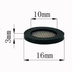 Élément filtrant pour purificateur d'eau, tampon en silicone à mailles en acier inoxydable de 12,9 mm pour filtre à liquide de robinet - Product Image 2
