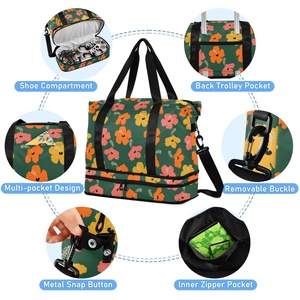 Bolsa de Viaje Aloha con Diseño de Flor Hawaiana, Convertible en Maleta con Ruedas, Ligera - Product Image 4