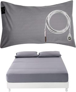 95% 5% di cotone organico in fibra d'argento tessuto per terapia del terreno federa antibatterica antistatica allevia la fatica - Product Image 4