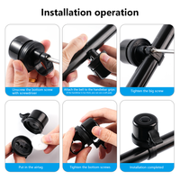 Rastreador GPS Oculto para Bicicleta, Resistente al Polvo IP67, para Montar en el Manillar, Compatible con 6.0 CR2032, Anti-Pérdida, Navegación Android, para Todo Tipo de Clima