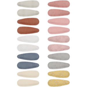 Pinzas para el Cabello <span class=keywords><strong>de</strong></span> Bebé PL, <span class=keywords><strong>25</strong></span> Colores, Sin Tela, con Broche Metálico, Pinzas para el Cabello para Niños Pequeños - Product Image 4