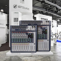 VEIDAMIC Console de mixage audio professionnelle en métal SG12/16/22, 12/16/22 canaux, son surround pour scène, concert, performance