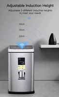 2023 nouveauté 6L capteur sans contact poubelle intelligente en acier inoxydable Camping poubelle