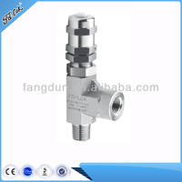 Vanne de sécurité proportionnelle manuelle en acier inoxydable 316 haute température pour ressorts de type 7 codifiés par couleur 425C