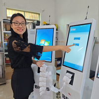 BENSHI İç Mekan 18.5/21.5/23.6/32 İnç 350 nit Windows Kapasitif Dokunmatik Kiosk Self Servis Sıra Yönetim Sistemi LCD Ekran