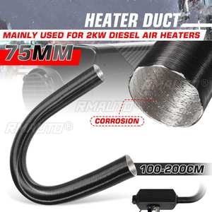 Tuyau de ventilation 75 mm 200 cm en feuille d'aluminium pour chauffage de stationnement Webasto Dometic Air Diesel - Product Image 1