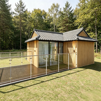 Casa Modular Prefabricada Desmontable, Transpirable, de Bajo Costo, con Techo a Dos Aguas, Personalizable, para Áreas Costeras, Oficina, Sala de Estar, Taller