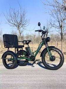 Tricycle à 3 roues avec siège large et moteur avant, tricycle pliable pour le transport de marchandises avec siège passager - Product Image 3