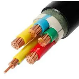 0.6/1kv LV Câble d'alimentation isolé en PVC XLPE Yjv Yjlv Cu/XLPE/PVC Câble électrique