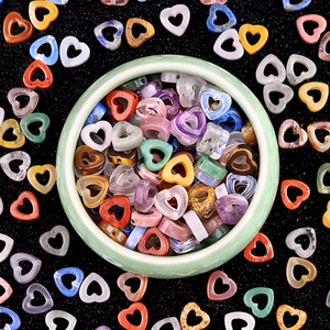 Fabricante <span class=keywords><strong>de</strong></span> moda, venta al por mayor, 10MM, <span class=keywords><strong>piedra</strong></span> Natural multicolor, piedras preciosas, cuentas sueltas, forma <span class=keywords><strong>de</strong></span> corazón, <span class=keywords><strong>piedra</strong></span> energética, cuentas Diy - Product Image 2
