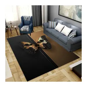 热销地板客厅现代3d地毯3d印花地毯