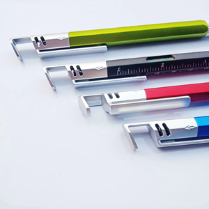 Custom Multi Function <strong>Tool</strong> 6 in 1 Ballpoint Pen High Quality Level Scale Ruler Phone Holder <strong>Office</strong> Festival Advertising - Product Image 2