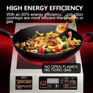 Estufas de inducción de mesa de 3500W, estufa de cerámica, cocina de inducción comercial Industrial eléctrica plana electromagnética - Product Image 3