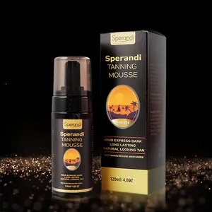 Marque privée Taner foncé naturel végétalien personnalisé Mousse bronzante pour la peau du corps des femmes Produits de bronzage solaire Mousse autobronzante