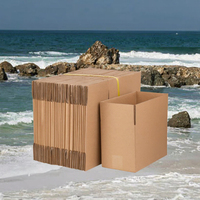 Boîtes cosmétiques en carton ondulé kraft à paroi simple recyclables, fermeture magnétique, logo personnalisé, impression flexographique pour faux cils