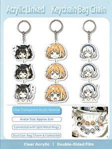 Low MOQ Custom Acrylic Charm Accessories Metal Keychain Chain Split <b>Ring</b> Jump Connector <b>Rings</b> Wholesale - Product Image 1