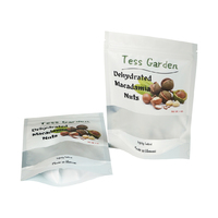 Sacs en plastique refermables personnalisés en gros d'usine emballage de noix alimentaire pochette debout sac à fermeture éclair avec logo