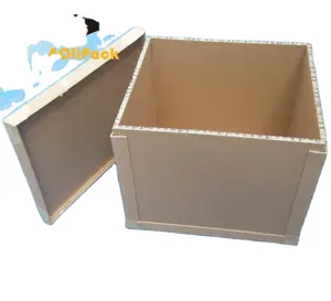 Caja de embalaje de panal de tamaño personalizado biodegradable para carga de camiones