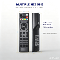 Télécommande TV anti-choc à code fixe KEYUAN TY-37G avec portée de 20 m, piles AAA