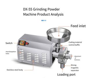 304 Food Stainless Steel Chili <b>Pepper</b> and Sichuan <b>Pepper</b> <b>Grinder</b>, Hospital Crushing and Powder Making Machine - Product Image 4