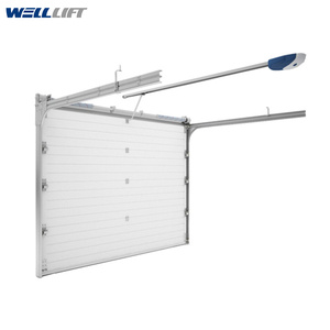 <span class=keywords><strong>Porte</strong></span> <span class=keywords><strong>sectionnelle</strong></span> impactable pour garages et entrepôts avec surface finie <span class=keywords><strong>Porte</strong></span> de quai en acier flexible isolée - Product Image 1