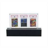 Support d'affichage LED transparent pour cartes de collection, idéal pour la présentation de cartes