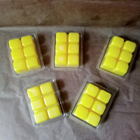 Bougies de fusion de cire coulée à la main fortement parfumées, cubes de cire parfumés, paquets de 6