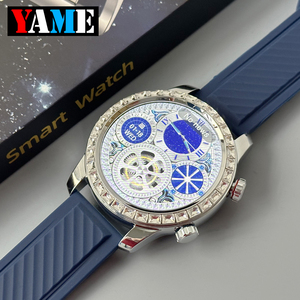 ساعة Z89 PRO MAX الذكية بسوار من الفولاذ المطلي باللون الذهبي الوردي مع قياس مستوى ضغط الدم من ecg مع ميزة ce rohs وt2 t92 v10 <span class=keywords><strong>t80</strong></span> Z89pro max ساعة ذكية - Product Image 1