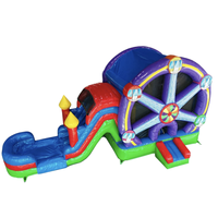 Grande Roue Gonflable Combinée 2 Voies Humide et Sèche - Matériau PVC Usage Commercial Grande Capacité
