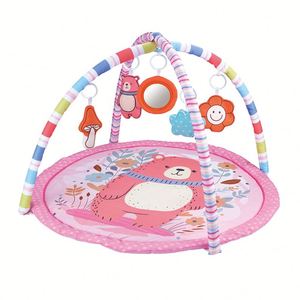 Tapis d'éveil pour bébé avec 6 jouets détachables pour le développement sensoriel et motorien par étapes - Product Image 4