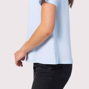 Camiseta de Mujer de Algodón 100% Ecológica, Superventas de Verano, Manga Corta de Alta Calidad, Servicio OEM - Product Image 6