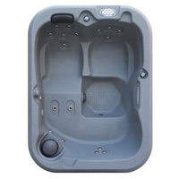Jacuzzi Exterior Moderno Bestview para 3 Personas con 18 Jets, Ecológico, Fácil de Instalar, Garantía de 5 Años