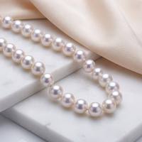Collier de perles d'eau douce Edison de qualité supérieure en argent 925, perles de qualité AAA, bijoux de luxe, cadeau d'anniversaire ou de mariage