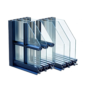 Porte <span class=keywords><strong>coulissante</strong></span> intérieure en aluminium de taille personnalisée-insonorisée à double vitrage pour les appartements - Product Image 2