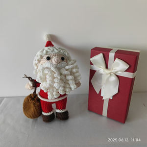 Nueva llegada Amigurumi DIY estilo ganchillo muñeca <span class=keywords><strong>de</strong></span> Navidad personalizable ODM <span class=keywords><strong>muñeco</strong></span> <span class=keywords><strong>de</strong></span> <span class=keywords><strong>nieve</strong></span> Reno juguete hecho <span class=keywords><strong>de</strong></span> tela <span class=keywords><strong>de</strong></span> algodón - Product Image 4
