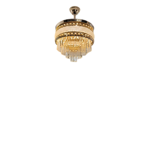 Crystal Ceiling Fan <b>Light</b> Fixture Fandelier with <b>Remote</b> 6 Speed Reversible Motor Indoor Decorative Lighting for Home Hotel - Product Image 3